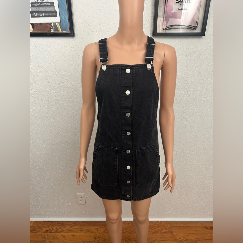 Topshop Moto Denim Overall Dress size 2